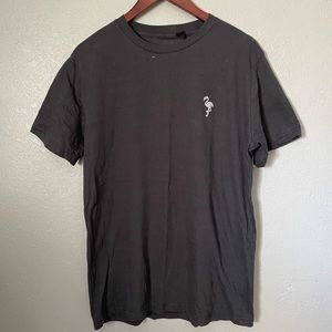 NWT WXYZ MFG CO. Skeleton Flamingo T-Shirt